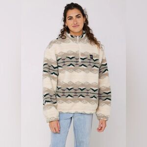 Sisstr Smooth Sherpa Fleece Quarter Zip Pullover